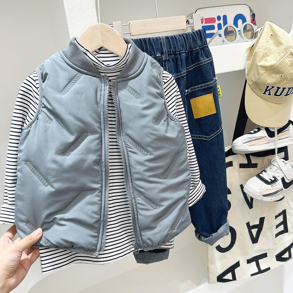 キッズ ジップアップベスト